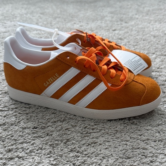Adidas Bright Orange and White Trainers - Picture 2 of 4